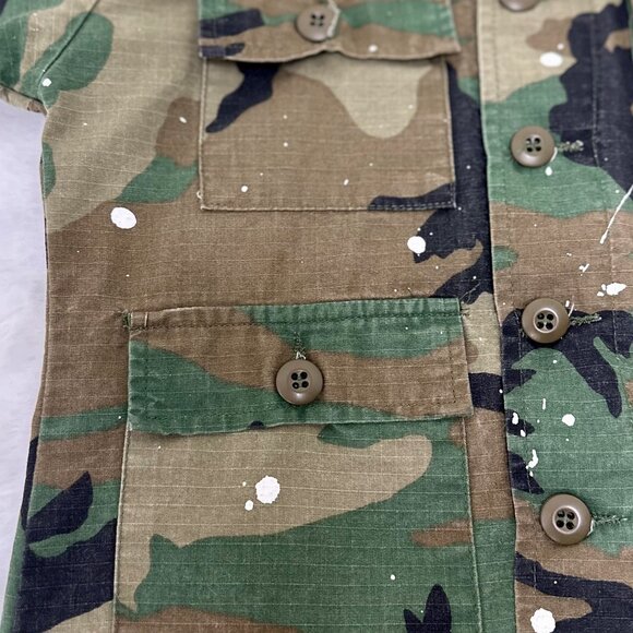 Camo Jacket with Graphic Back Patch - Picture 5 of 11
